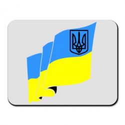 Коврик для мыши Флаг Украины с Гербом - PrintSalon