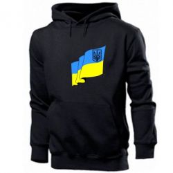 Мужское худи Флаг Украины с Гербом - PrintSalon