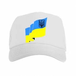 Кепка-тракер Флаг Украины с Гербом - PrintSalon