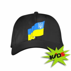 Детская кепка Флаг Украины с Гербом - PrintSalon