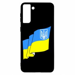 Чехол для Samsung S21+ Флаг Украины с Гербом - PrintSalon