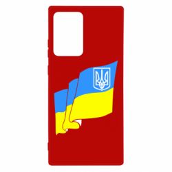 Чехол для Samsung Note 20 Ultra Флаг Украины с Гербом - PrintSalon