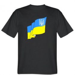 Мужская футболка Stedman Флаг Украины с Гербом - PrintSalon