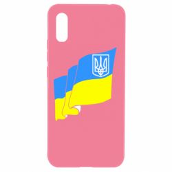 Чехол для Xiaomi Redmi 9a Флаг Украины с Гербом - PrintSalon