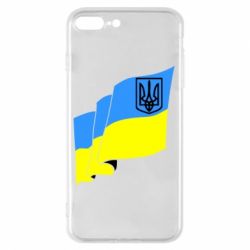Чехол для iPhone 8 Plus Флаг Украины с Гербом - PrintSalon