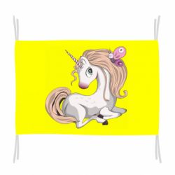 Флаг Unicorn with bow tie - PrintSalon