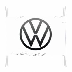 Прапор Volkswagen logo and grunge - PrintSalon