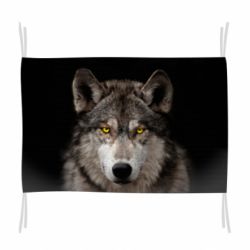 Прапор Wolf with yellow eyes - PrintSalon