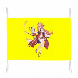 Флаг Яэ Мико арт