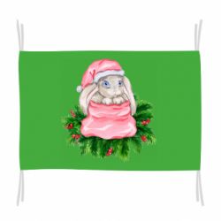 Флаг Заяц Новогодний - PrintSalon
