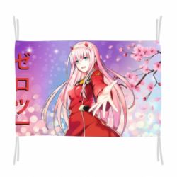 Флаг Zero Two Darling In The Franxx - PrintSalon