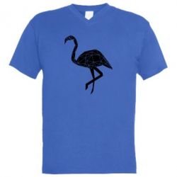 Мужская футболка  с V-образным вырезом Flamingo 1