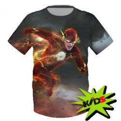 Дитяча 3D футболка Flash in move - PrintSalon