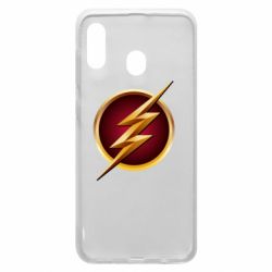 Чехол для Samsung A20 Flash Logo Art - PrintSalon