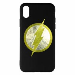 Чехол для iPhone X/Xs Flash Logo - PrintSalon