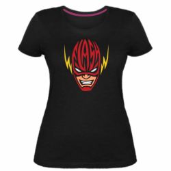 Женская премиум футболка Flash Typography - PrintSalon