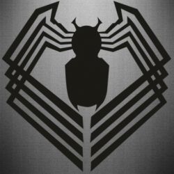 Наклейка FLat spider Venom - PrintSalon