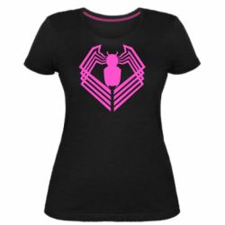 Женская премиум футболка FLat spider Venom - PrintSalon