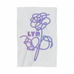 Полотенце с принтом Flowers line bts - PrintSalon