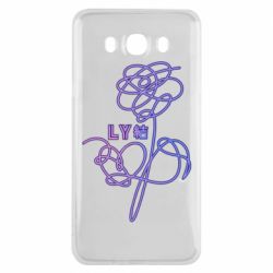 Чехол для Samsung J7 2016 Flowers line bts - PrintSalon