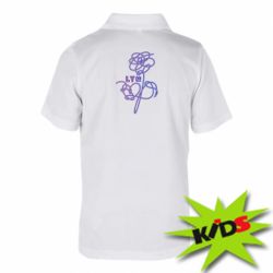 Детское поло Flowers line bts - PrintSalon