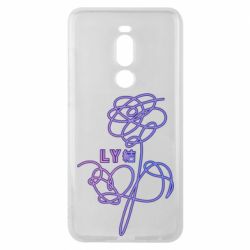 Чехол для Meizu Note 8 Flowers line bts - PrintSalon