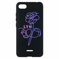 Чехол для Xiaomi Redmi 6A Flowers line bts - PrintSalon