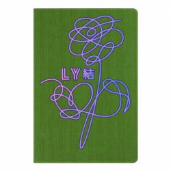 Блокнот с принто Flowers line bts - PrintSalon