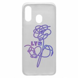 Чехол для Samsung A40 Flowers line bts - PrintSalon