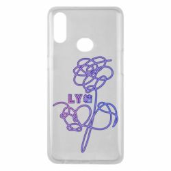 Чехол для Samsung A10s Flowers line bts - PrintSalon