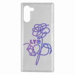 Чехол для Samsung Note 10 Flowers line bts - PrintSalon
