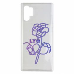 Чехол для Samsung Note 10 Plus Flowers line bts - PrintSalon