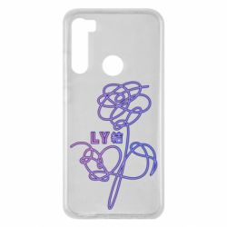 Чехол для Xiaomi Redmi Note 8 Flowers line bts - PrintSalon