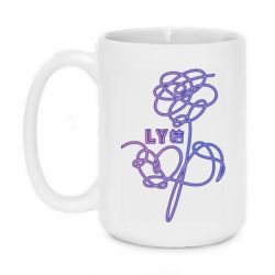 Чашка 420ml Flowers line bts - PrintSalon