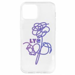Чехол для iPhone 12 Pro Flowers line bts - PrintSalon