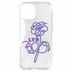 Чехол для iPhone 12 mini Flowers line bts - PrintSalon