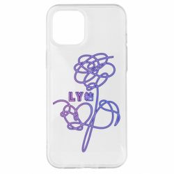 Чехол для iPhone 12 Pro Max Flowers line bts - PrintSalon