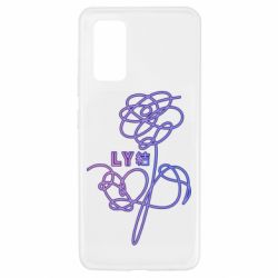 Чехол для Samsung A32 4G Flowers line bts - PrintSalon