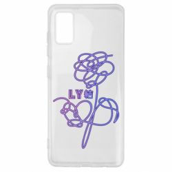 Чехол для Samsung A41 Flowers line bts - PrintSalon