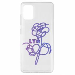 Чехол для Samsung A51 Flowers line bts - PrintSalon