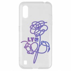 Чехол для Samsung A01/M01 Flowers line bts - PrintSalon