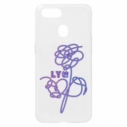 Чехол для Oppo A5s/A12 Flowers line bts - PrintSalon