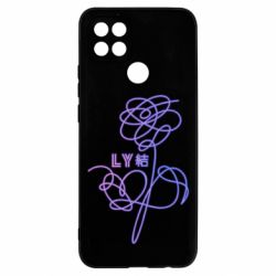Чехол для Oppo A15s/A15 Flowers line bts - PrintSalon
