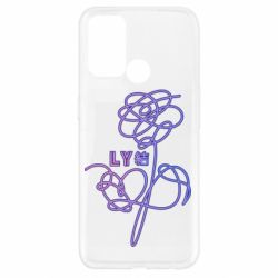 Чехол для Oppo A52/A72/A92 Flowers line bts - PrintSalon