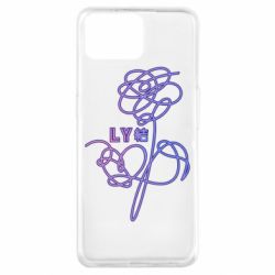Чехол для Oppo A73 Flowers line bts - PrintSalon
