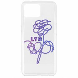 Чехол для Oppo Reno 4 Lite Flowers line bts - PrintSalon