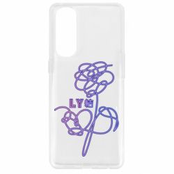 Чехол для Oppo Reno 4 Pro Flowers line bts - PrintSalon