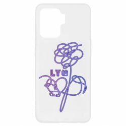 Чехол для Oppo Reno 5 Lite Flowers line bts - PrintSalon