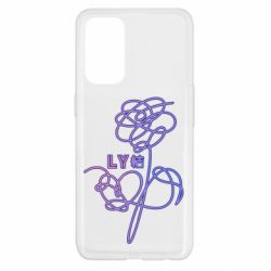 Чехол для Oppo Reno 5 4G Flowers line bts - PrintSalon