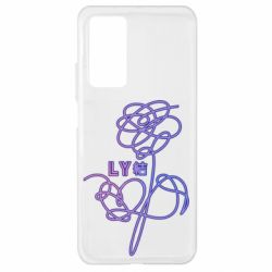 Чехол для Xiaomi Mi 10T/10T Pro Flowers line bts - PrintSalon